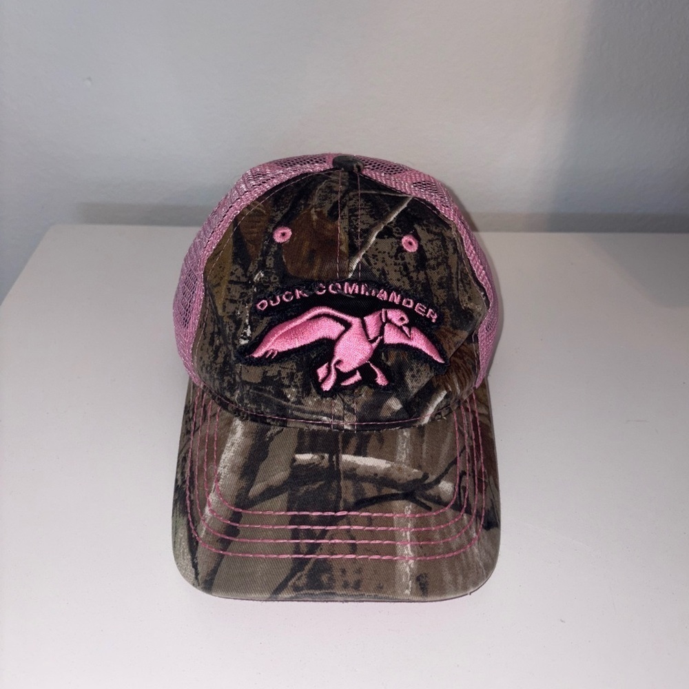 Camo Pink Duck Commander Hat - Picture 3 of 13
